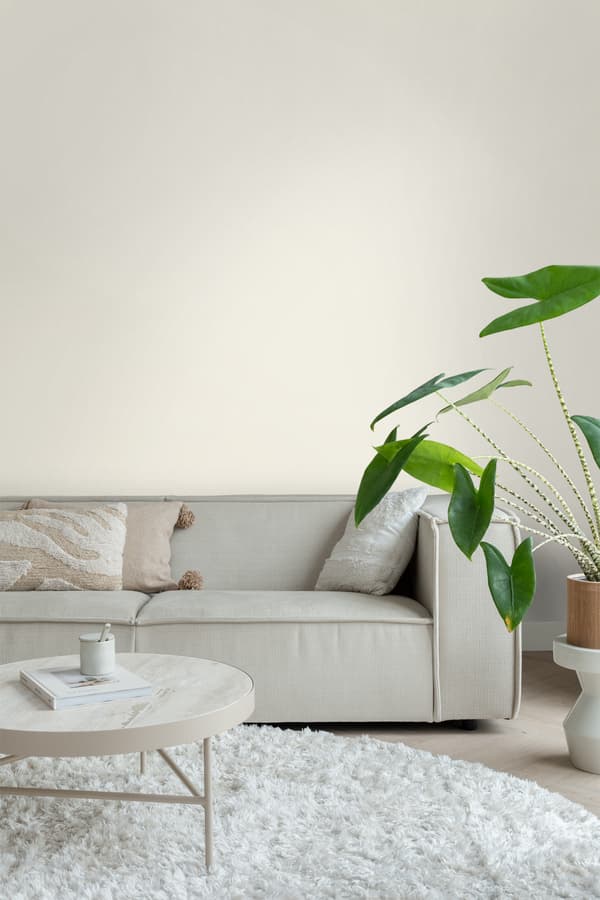 ESTAhome tapet ensfarvet mat med linnedstruktur sandfarvet 53 cm x 10,05 m