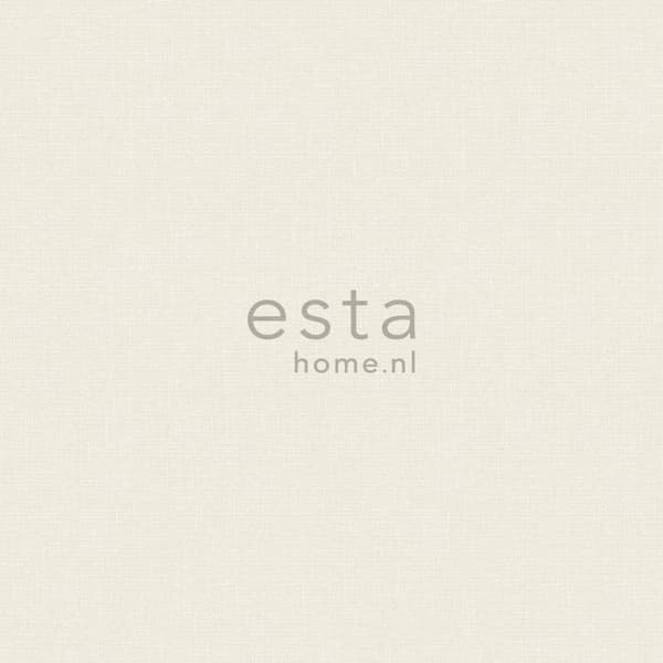 ESTAhome tapet ensfarvet mat med linnedstruktur sandfarvet 53 cm x 10,05 m
