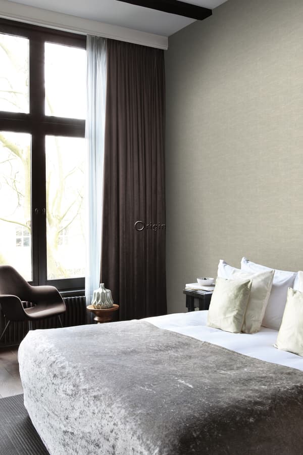 Origin Wallcoverings tapet linnestruktur beige 0,53 x 10,05 m