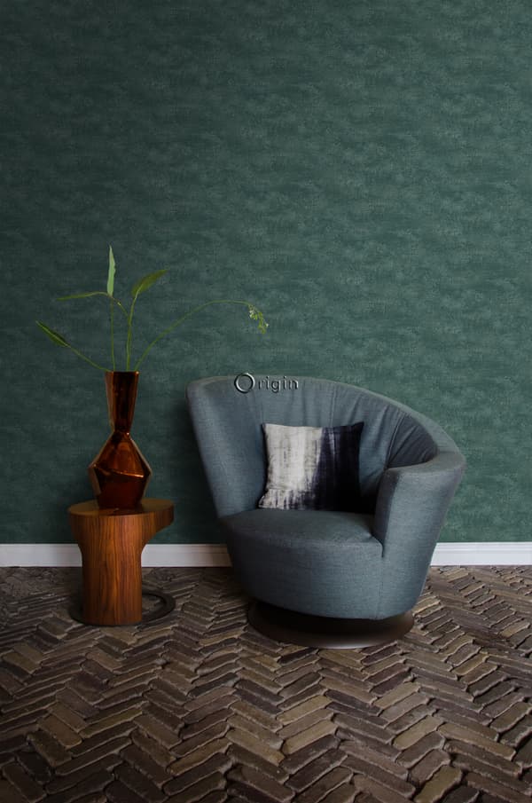 Origin Wallcoverings tapet natursten med krakeleret effekt smaragdgrønt 53 cm x 10,05 m