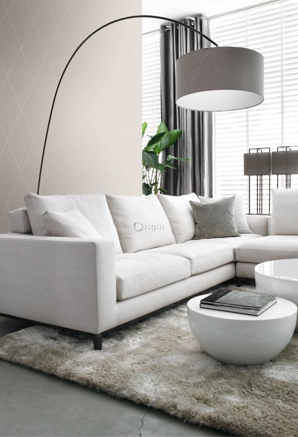 Origin Wallcoverings tapet romb varm silver 53 cm x 10,05 m