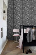Miniatyrbillede 7 af 8: ESTAhome tapet zebraer sort og hvidt 53 cm x 10,05 m