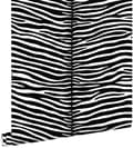 Miniatyrbillede 1 af 8: ESTAhome tapet zebraer sort og hvidt 53 cm x 10,05 m