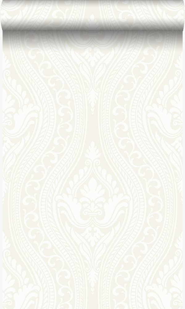Origin Wallcoverings tapet med barok-fnug-mønster hvidt 53 cm x 10,05 m