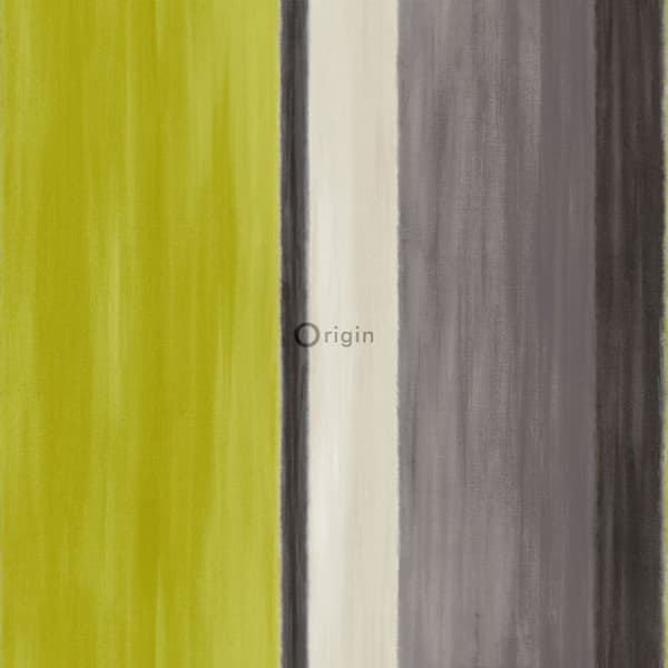Origin Wallcoverings tapet ränder ockra och brunt 53 cm x 10,05 m