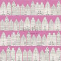 Miniatyrbild 5 av 6: ESTAhome tapet Kanalhus i Amsterdam rosa 53 cm x 10,05 m