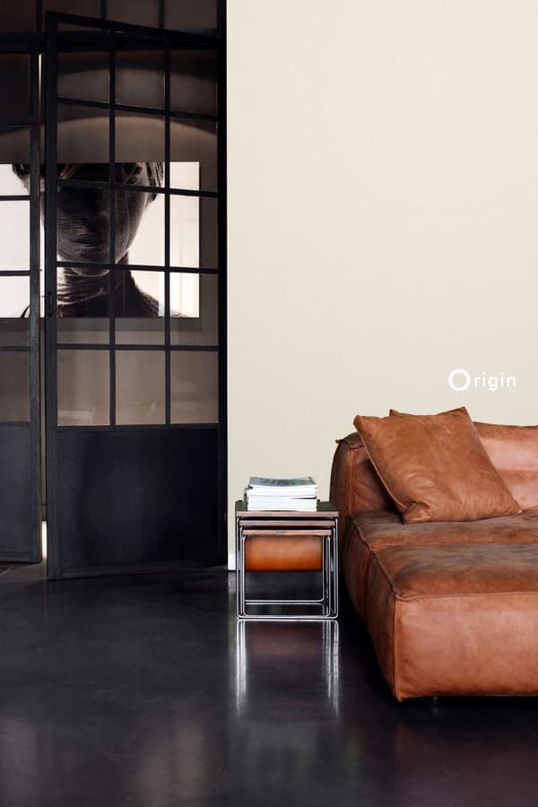Origin Wallcoverings tapet linne vanilj 53 cm x 10,05 m