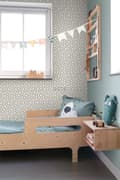 Miniatyrbild 3 av 8: ESTAhome tapet små stjärnor varmt grått 53 cm x 10,05 m