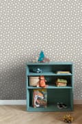 Miniatyrbild 5 av 8: ESTAhome tapet små stjärnor varmt grått 53 cm x 10,05 m