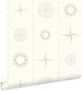 Miniatyrbild 1 av 8: ESTAhome tapet kompassros silver 53 cm x 10,05 m