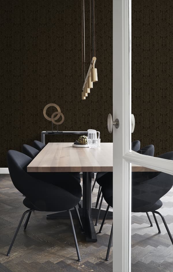 Origin Wallcoverings tapet ornament svart 53 cm x 10,05 m