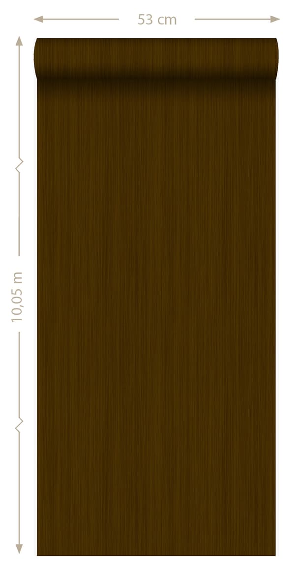Origin Wallcoverings tapet fine striber mørkebrunt 53 cm x 10,05 m