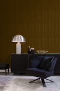 Miniatyrbillede 2 af 7: Origin Wallcoverings tapet fine striber mørkebrunt 53 cm x 10,05 m