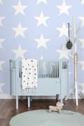 Miniatyrbild 5 av 8: ESTAhome tapet stjärnor babyblått 53 cm x 10,05 m