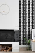 Miniatyrbild 2 av 8: ESTAhome tapet barockmönster svart och vitt 53 cm x 10,05 m