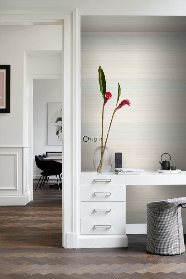 Origin Wallcoverings tapet vävd struktur med lutningsfärger beige 0,53 x 10,05 m