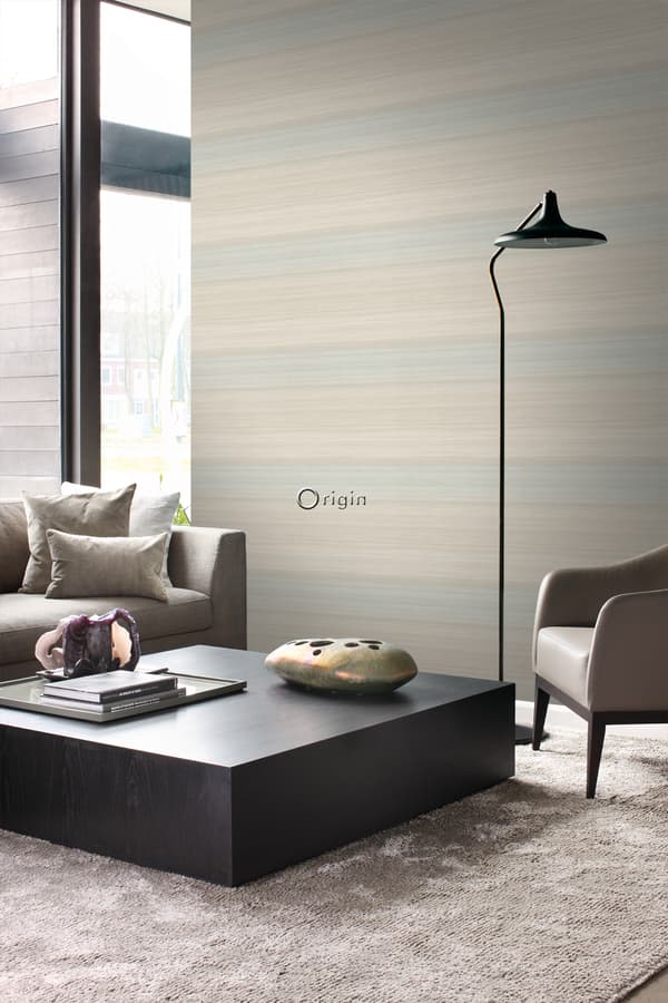 Origin Wallcoverings tapet vävd struktur med lutningsfärger beige 0,53 x 10,05 m