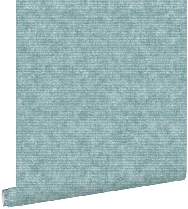 ESTAhome tapet enfärgad havsgrönt 53 cm x 10,05 m