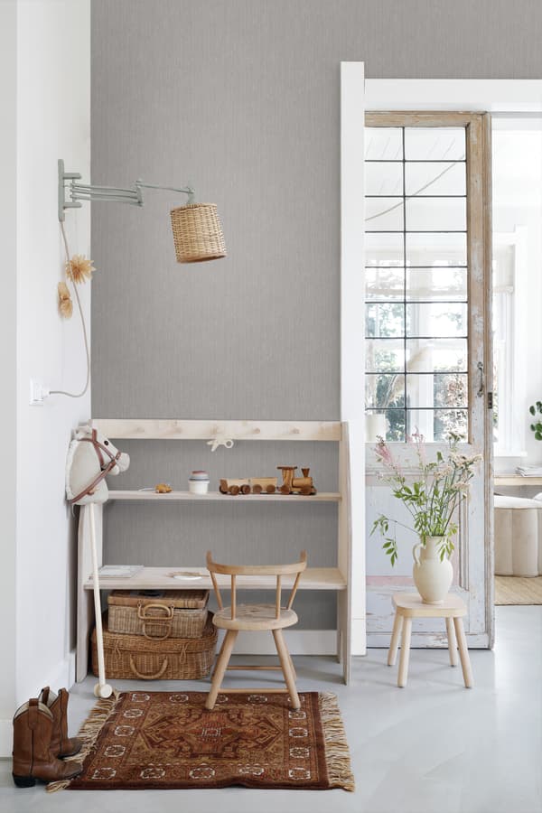 ESTAhome tapet jeansstruktur mullvadsgrått 53 cm x 10,05 m