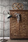 Miniatyrbild 7 av 8: ESTAhome tapet paneldörrar grått 53 cm x 10,05 m