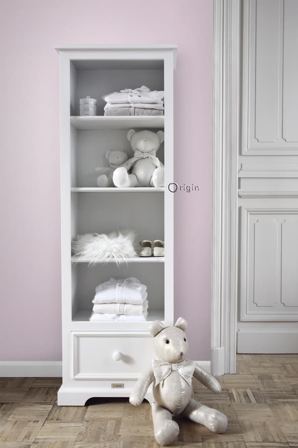 Origin Wallcoverings tapet ensfarvet skinnende rosa 53 cm x 10,05 m