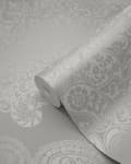 Miniatyrbillede 8 af 8: Origin Wallcoverings tapet ornament mulvarpegråt 53 cm x 10,05 m