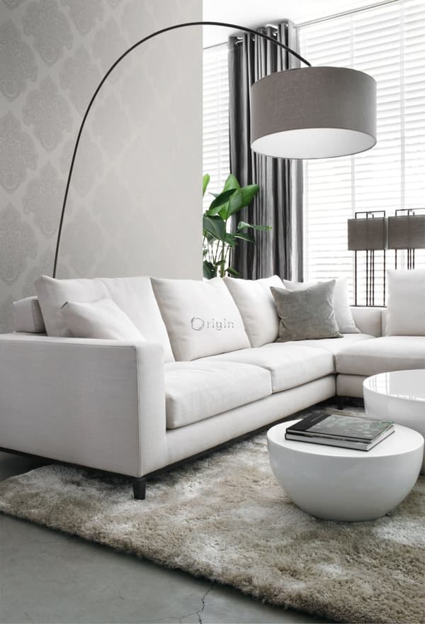 Origin Wallcoverings tapet ornament mulvarpegråt 53 cm x 10,05 m