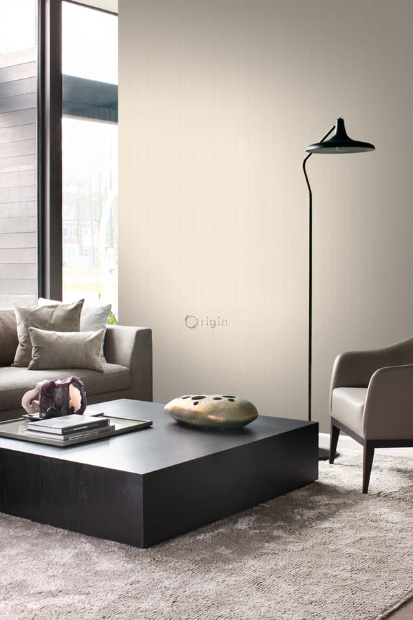 Origin Wallcoverings tapet smala ränder benvitt 53 cm x 10,05 m
