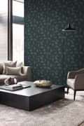Miniatyrbillede 3 af 7: Origin Wallcoverings tapet grafisk motiv med vævet struktur gråblåt 0,53 x 10,05 m
