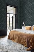 Miniatyrbillede 6 af 7: Origin Wallcoverings tapet grafisk motiv med vævet struktur gråblåt 0,53 x 10,05 m