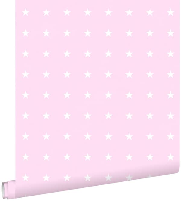 ESTAhome tapet stjerner lyserødt 53 cm x 10,05 m