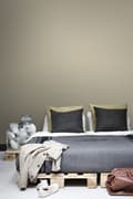 Miniatyrbillede 3 af 8: ESTAhome tapet ensfarvet mat med linnedstruktur brunt 53 cm x 10,05 m