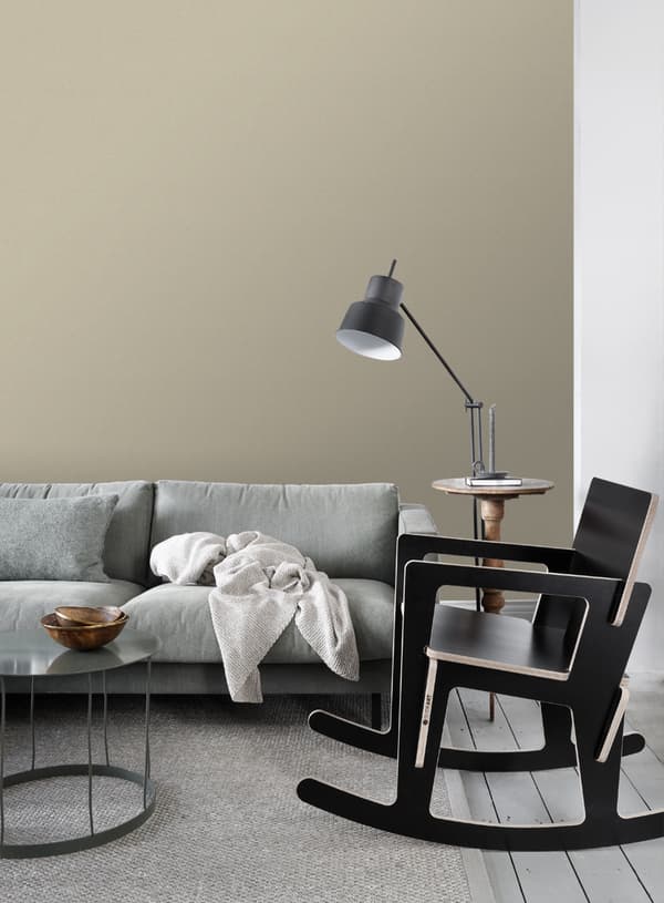 ESTAhome tapet ensfarvet mat med linnedstruktur brunt 53 cm x 10,05 m