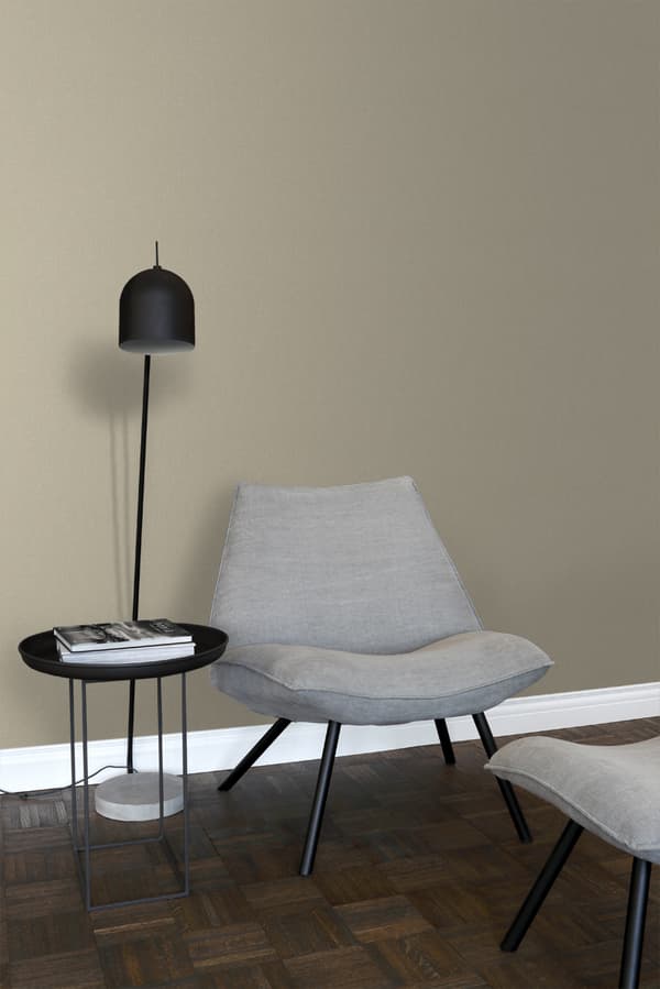 ESTAhome tapet ensfarvet mat med linnedstruktur brunt 53 cm x 10,05 m