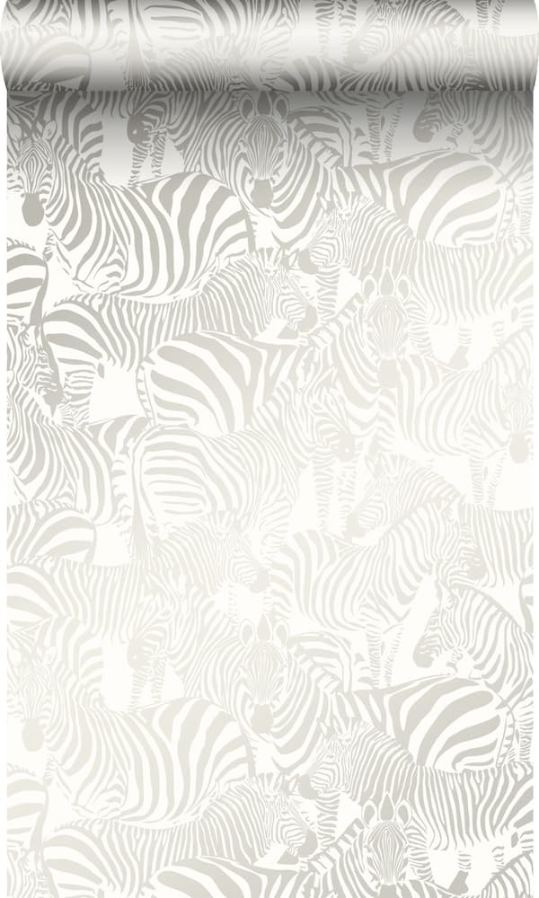 Origin Wallcoverings tapet zebror silver 53 cm x 10,05 m