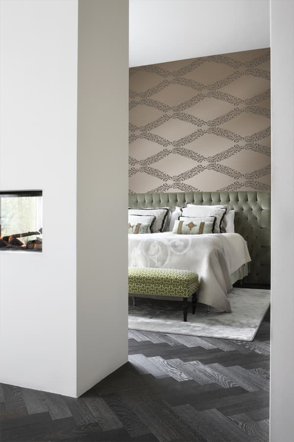 Origin Wallcoverings tapet ornament glänsande brons och brunt 53 cm x 10,05 m