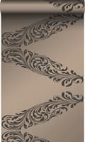Miniatyrbild 1 av 8: Origin Wallcoverings tapet ornament glänsande brons och brunt 53 cm x 10,05 m