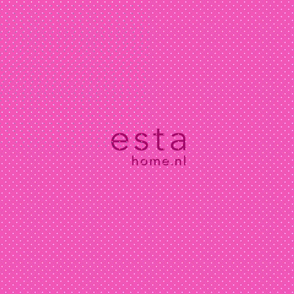 ESTAhome tapet små prickar rosa 53 cm x 10,05 m