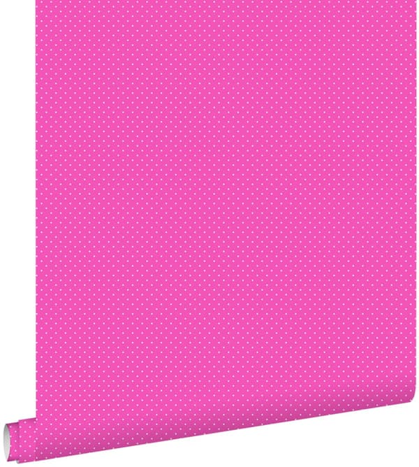 ESTAhome tapet små prickar rosa 53 cm x 10,05 m