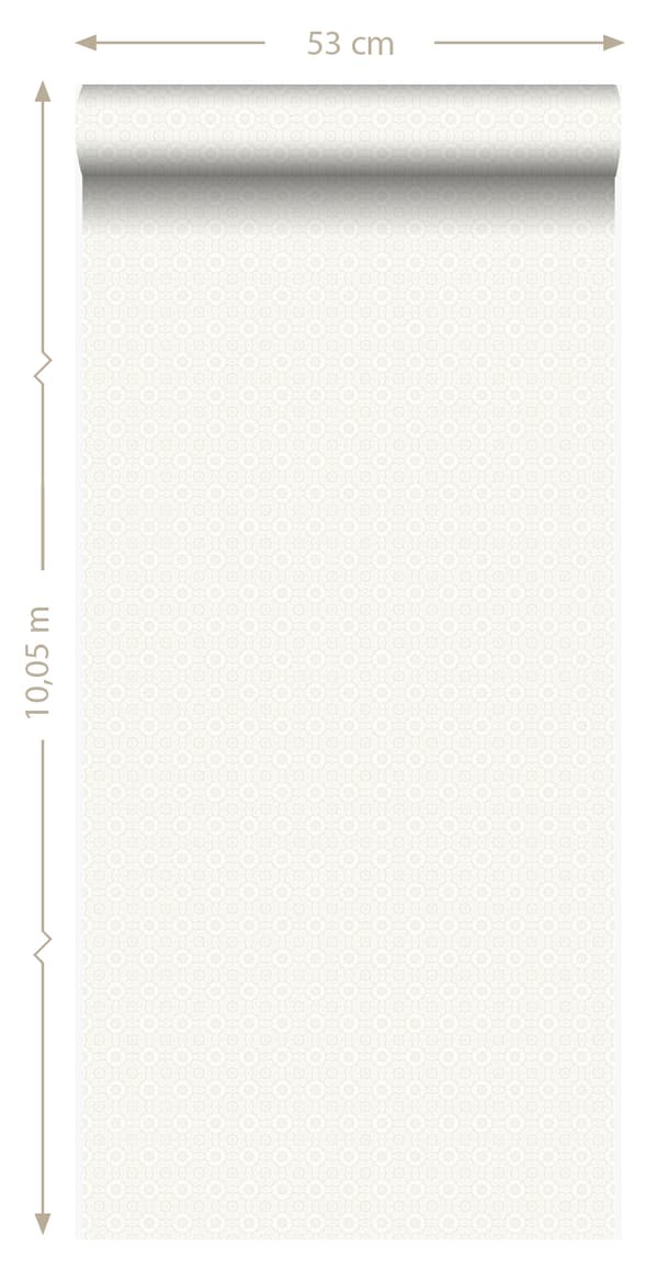 Origin Wallcoverings tapet spets silver 53 cm x 10,05 m