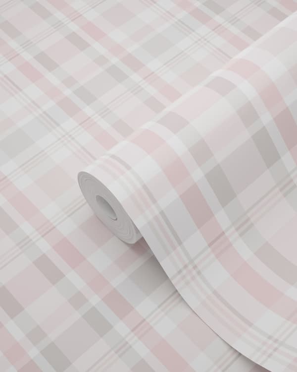 ESTAhome tapet rombemotiv lyserosa 0,53 x 10,05 m