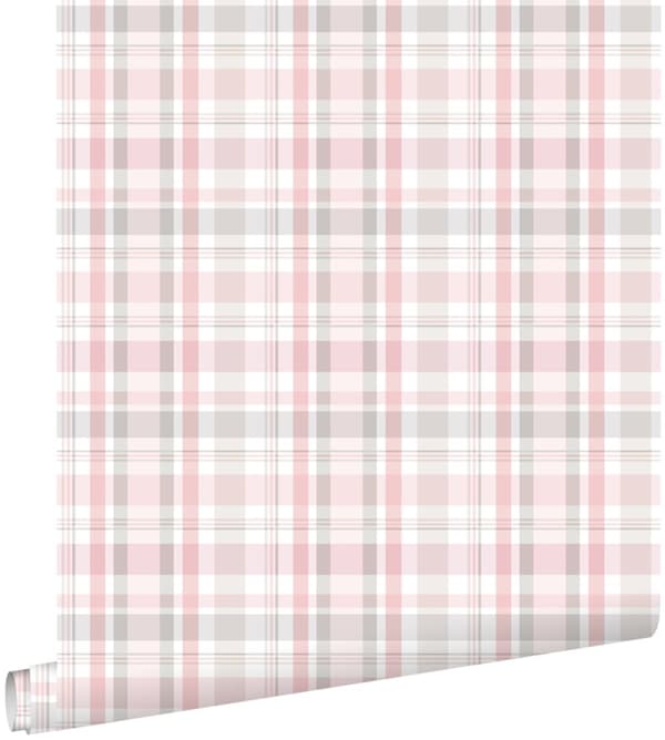 ESTAhome tapet rombemotiv lyserosa 0,53 x 10,05 m