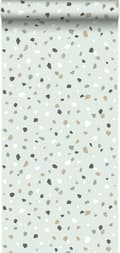 Miniatyrbild 8 av 8: ESTAhome tapet terrazzo mintgrönt, vitt och grått 0,53 x 10,05 m