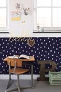 Miniatyrbild 4 av 8: ESTAhome tapet alfabet blått 53 cm x 10,05 m
