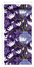 Miniatyrbild 8 av 8: Origin Wallcoverings tapet magnolia lila 53 cm x 10,05 m