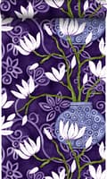 Miniatyrbild 1 av 8: Origin Wallcoverings tapet magnolia lila 53 cm x 10,05 m
