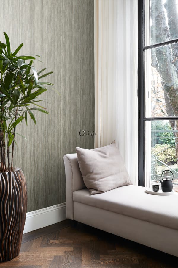 Origin Wallcoverings tapet bambus mørkt mudvarpegråt 53 cm x 10,05 m