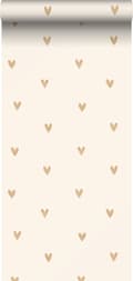Miniatyrbillede 1 af 7: Sanders & Sanders tapet små hjerter beige og guld - 935268 - 0,53 x 10,05 m