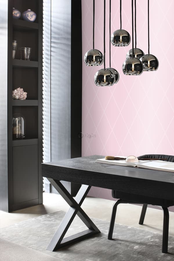 Origin Wallcoverings tapet romb rosa 53 cm x 10,05 m