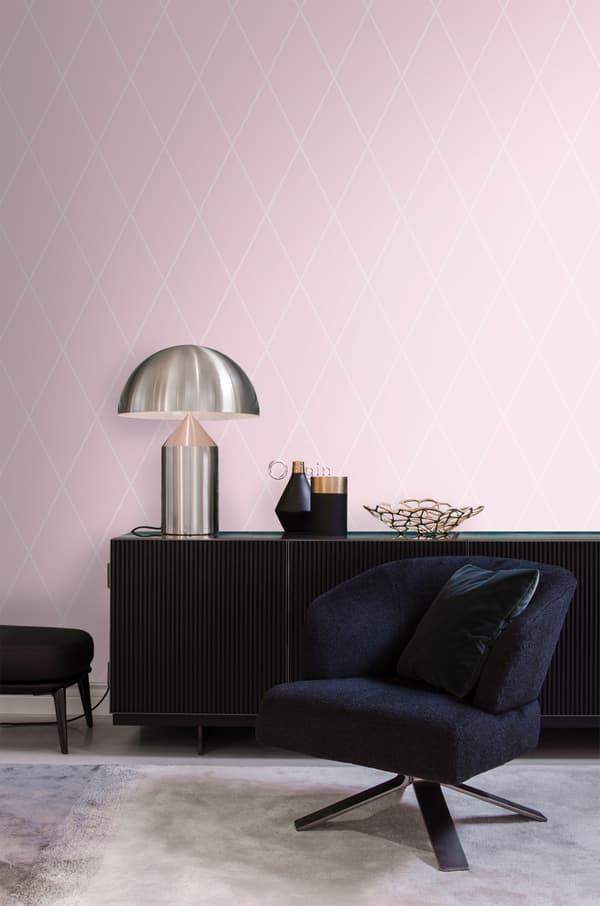 Origin Wallcoverings tapet romb rosa 53 cm x 10,05 m